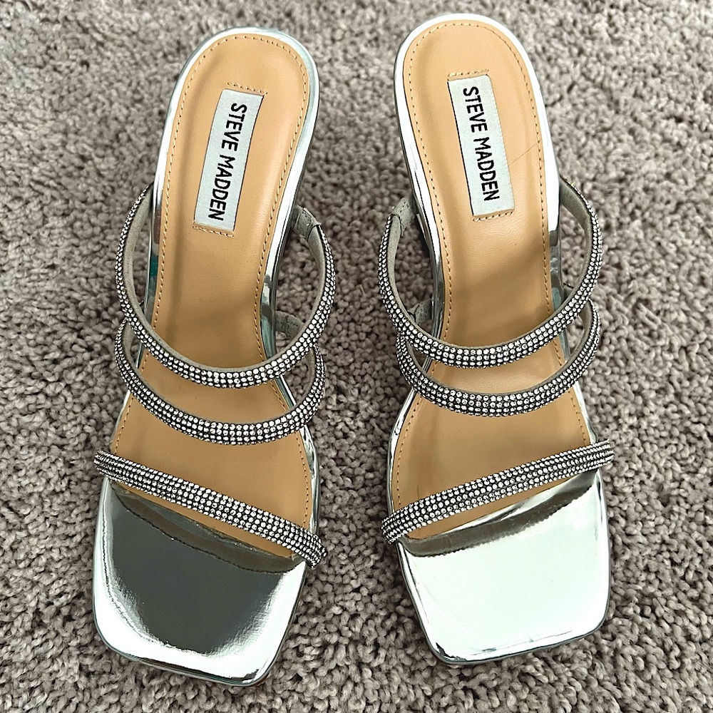 Steve Madden Rhinestone heels (never worn)